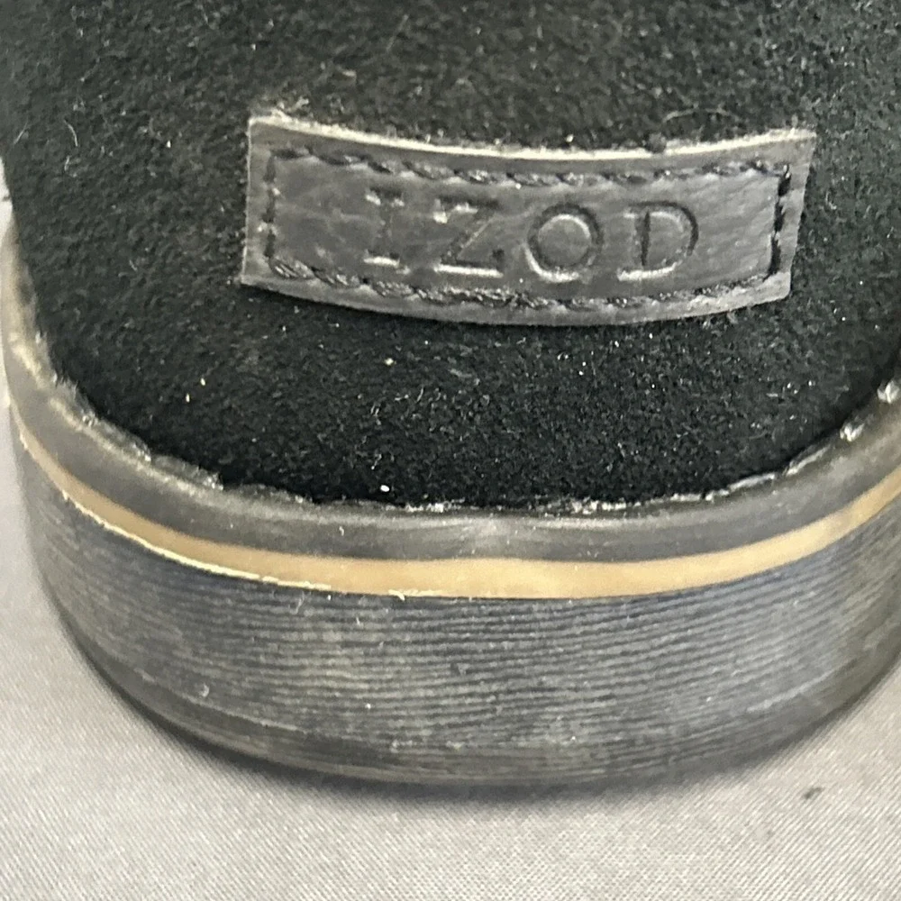 Izod Lucas Mens Size 8 M Black Classic Outdoor Leather‎ Chukka Boots Shoes